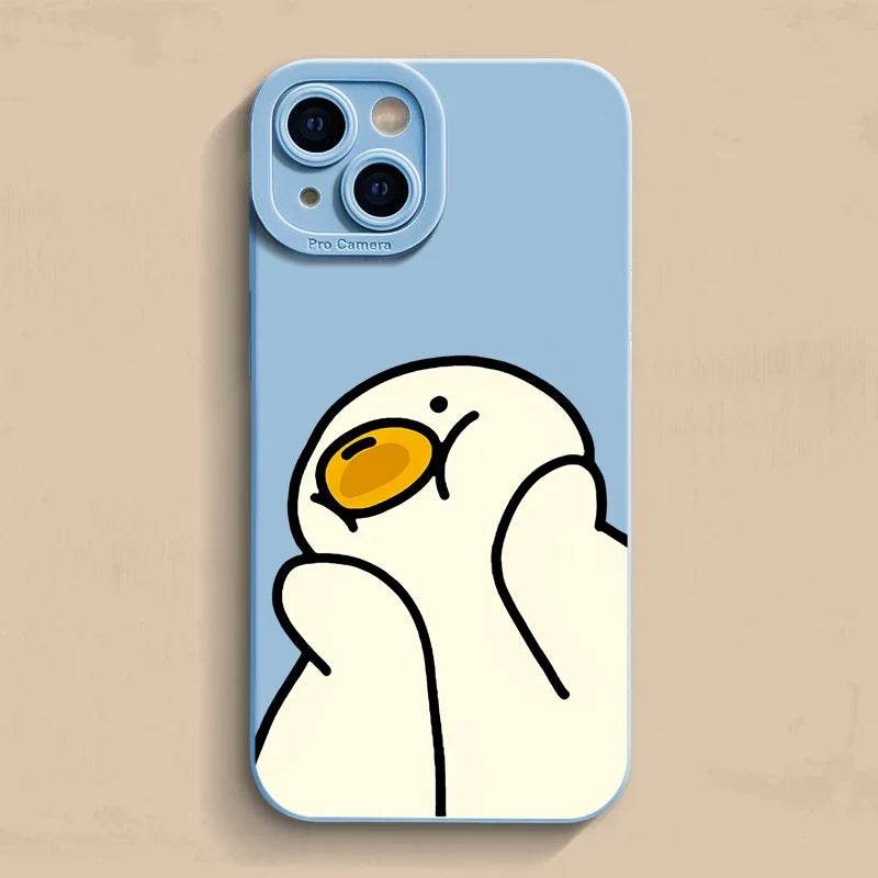 Pastel Funny Duck Silicone iPhone Case Vox Megastore