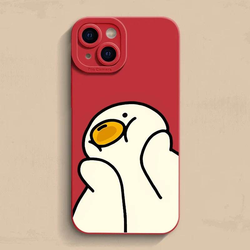 Pastel Funny Duck Silicone iPhone Case Vox Megastore