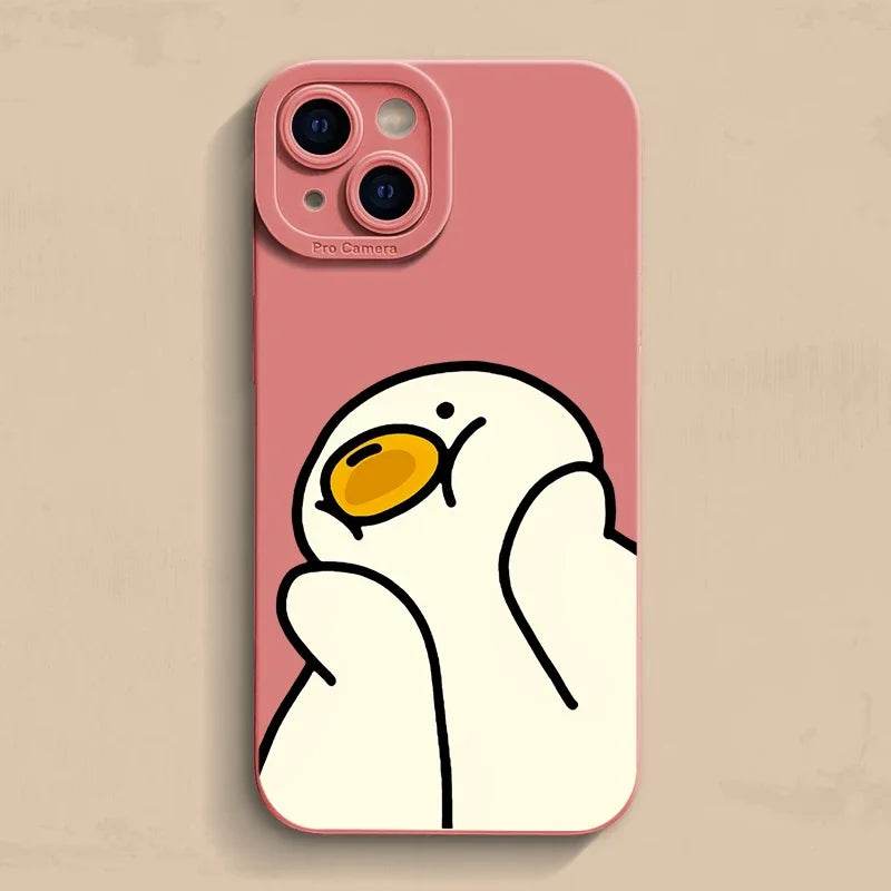 Pastel Funny Duck Silicone iPhone Case Vox Megastore