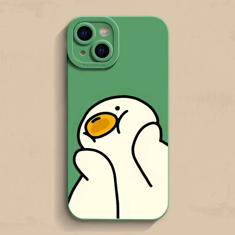 Pastel Funny Duck Silicone iPhone Case Vox Megastore