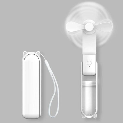 Portable Mini Handheld Fan: Rechargeable Pocket Fan with Built-In Power Bank - Vox Megastore  