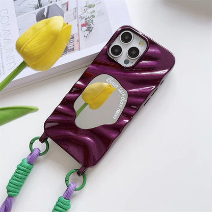 Ripple Mirror Lanyard iPhone Case - Vox Megastore  