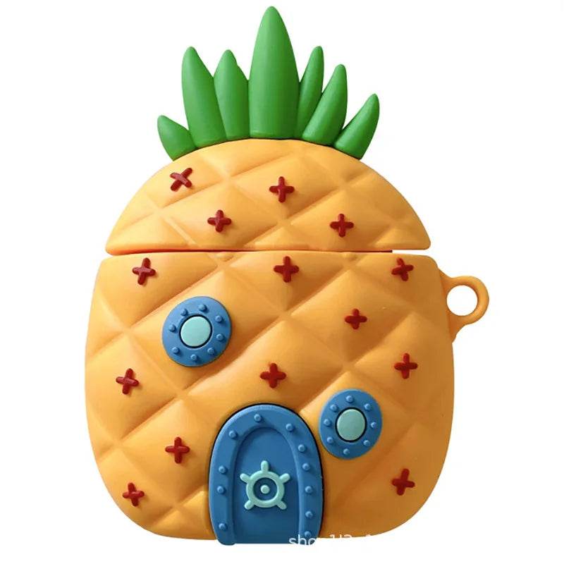 SpongeBob’s & Squidward Pineapple House Case For Airpods - Vox Megastore