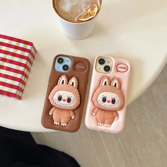 Labubu iPhone Case With Pop Socket