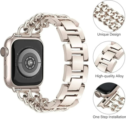 Double Chain Watchband for Apple Watch