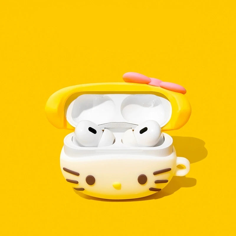 Kitty Yellow Hat AirPods Case - Vox Megastore  