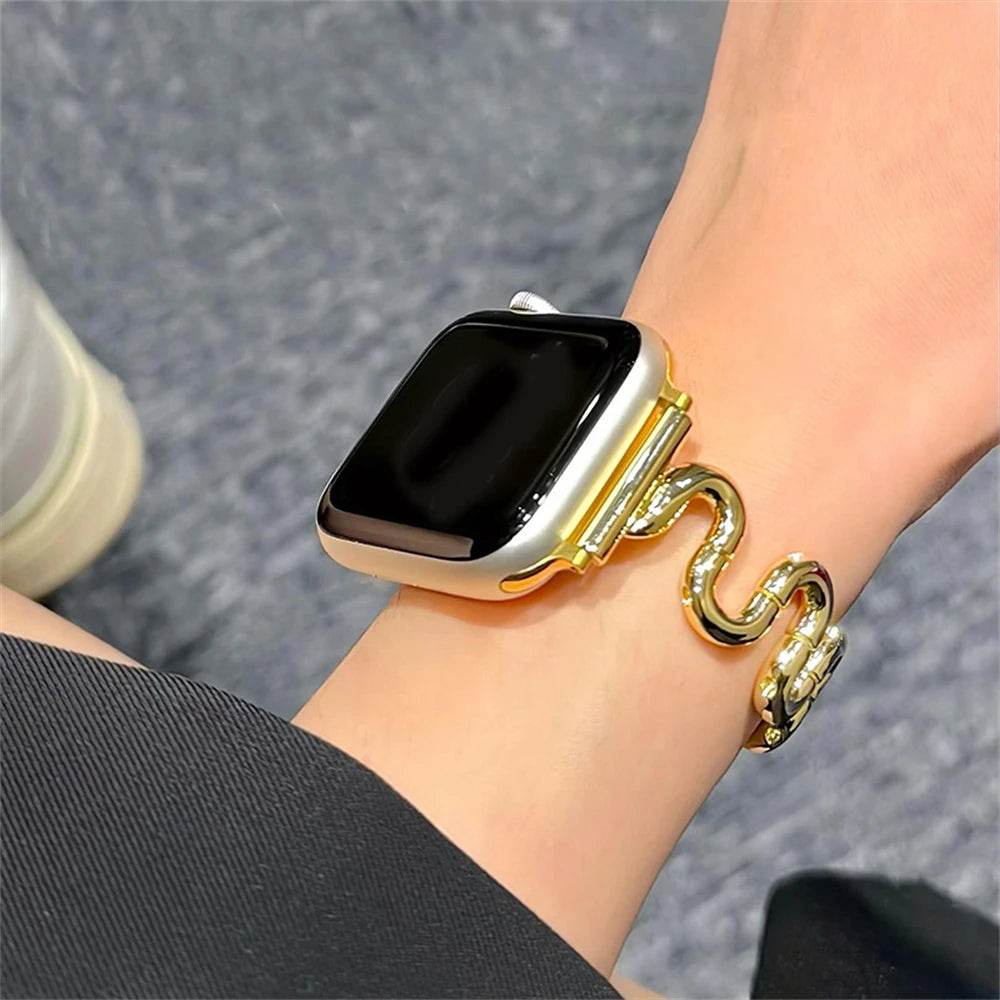 Irregular Wave Metal Apple Watch Strap - Vox Megastore