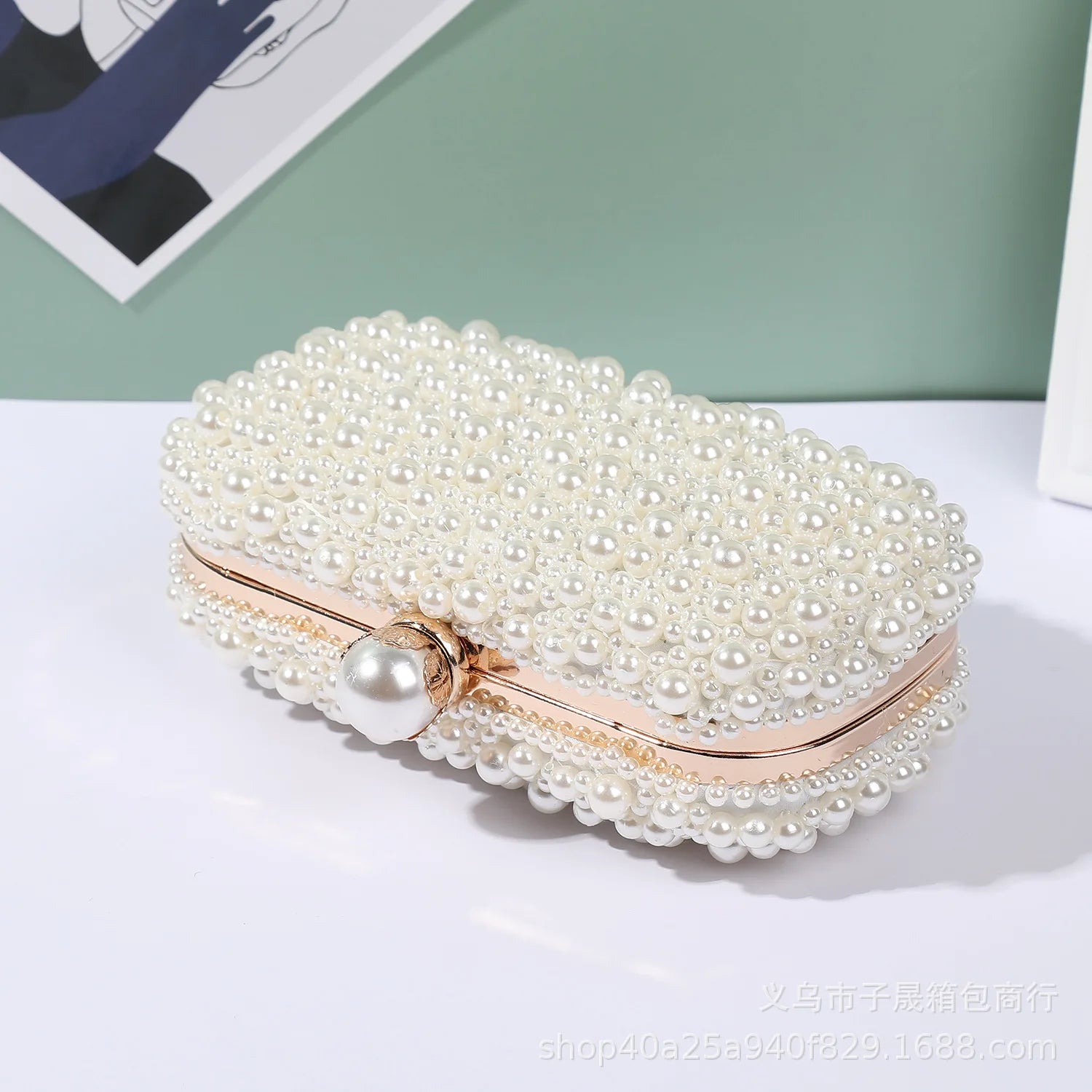 Luxury Pearl Bridal Clutch - Vox Megastore  