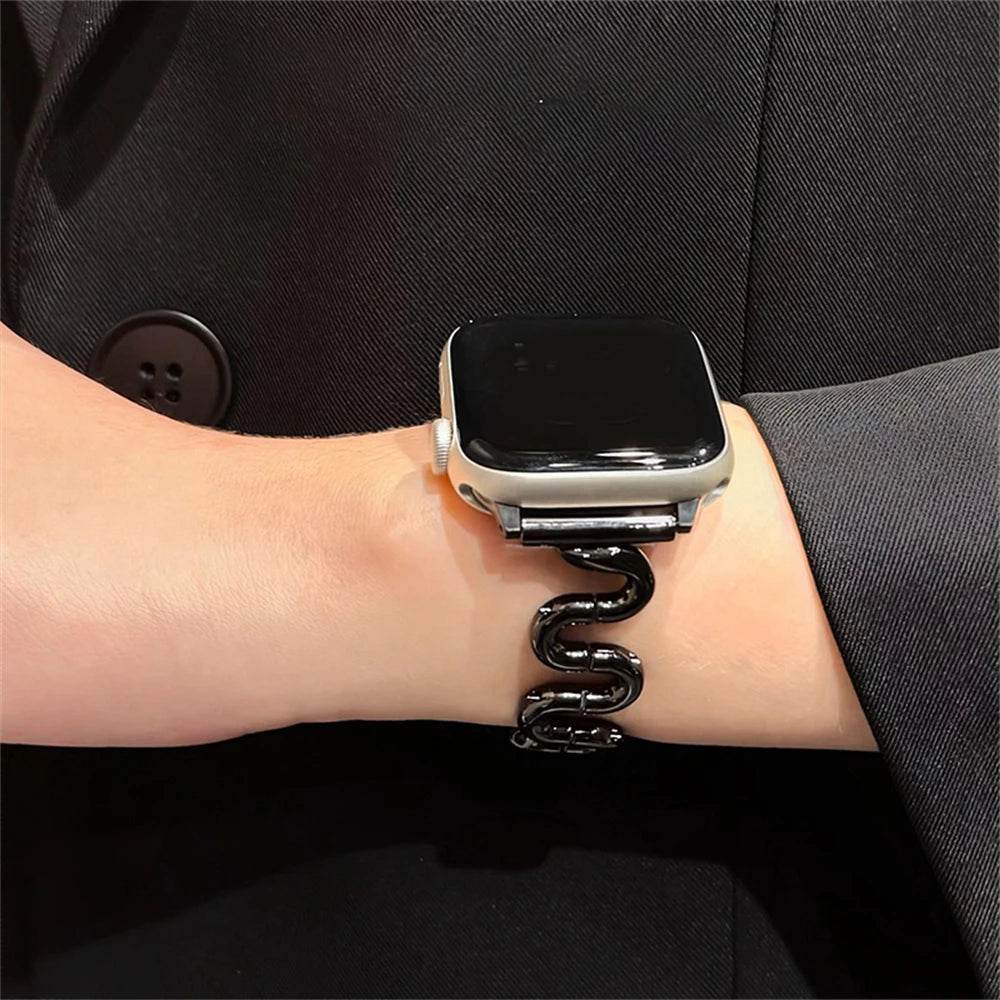Irregular Wave Metal Apple Watch Strap - Vox Megastore