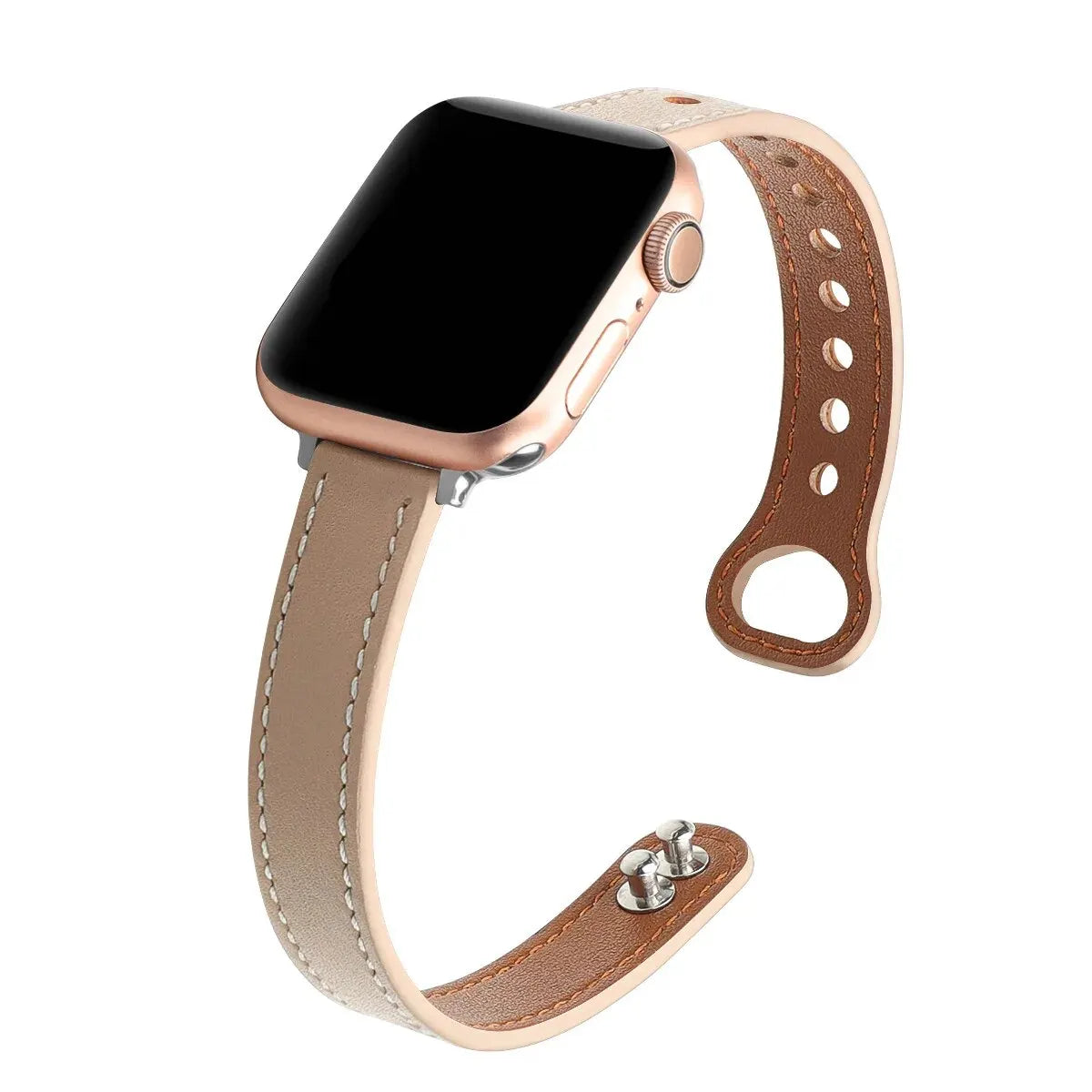 Brown Leather Strap for Apple Watch