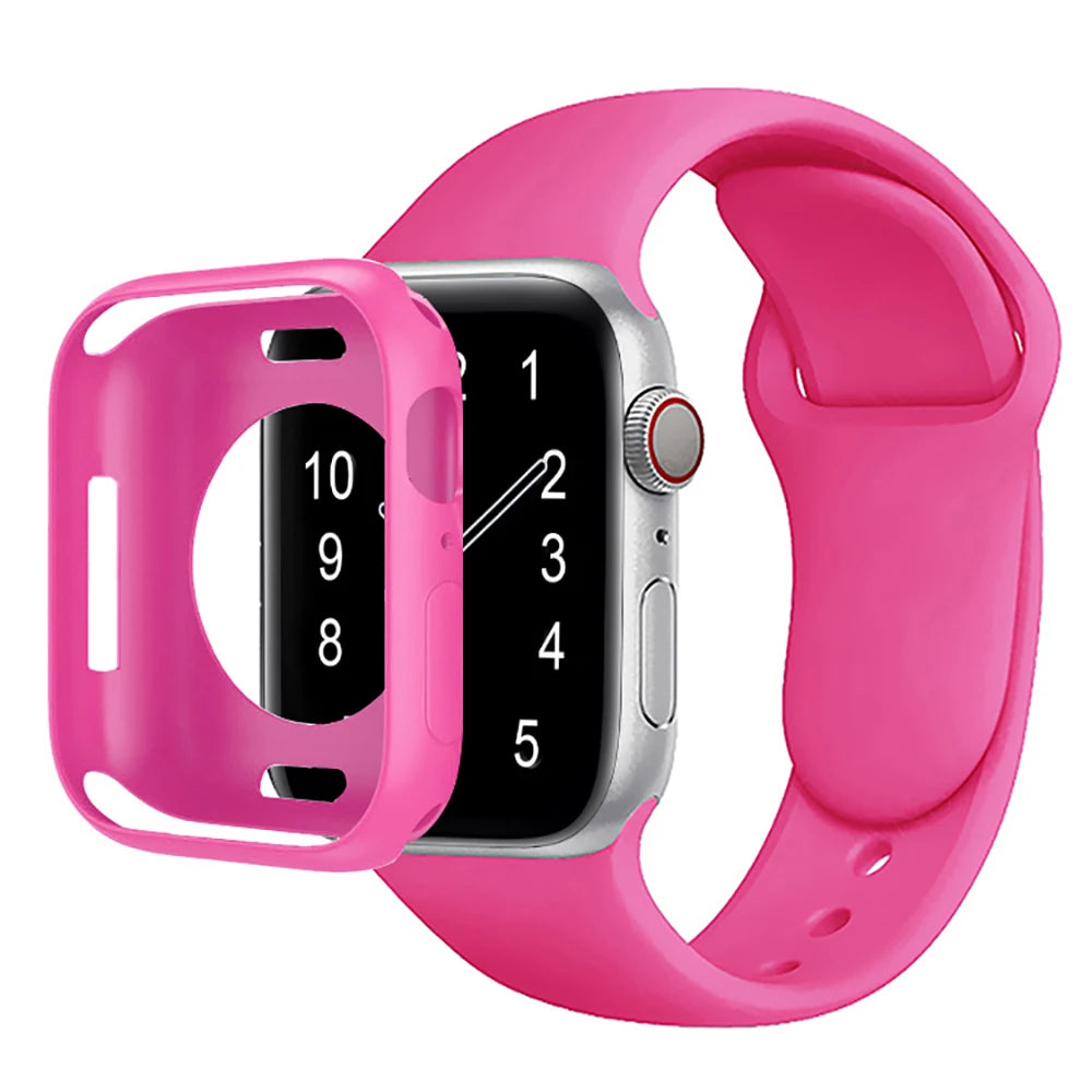 Silicone Band & Case for Apple Watch