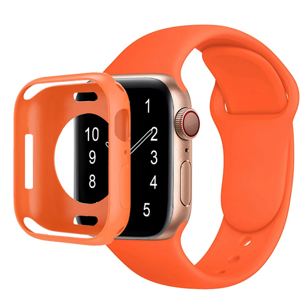 Silicone Band & Case for Apple Watch