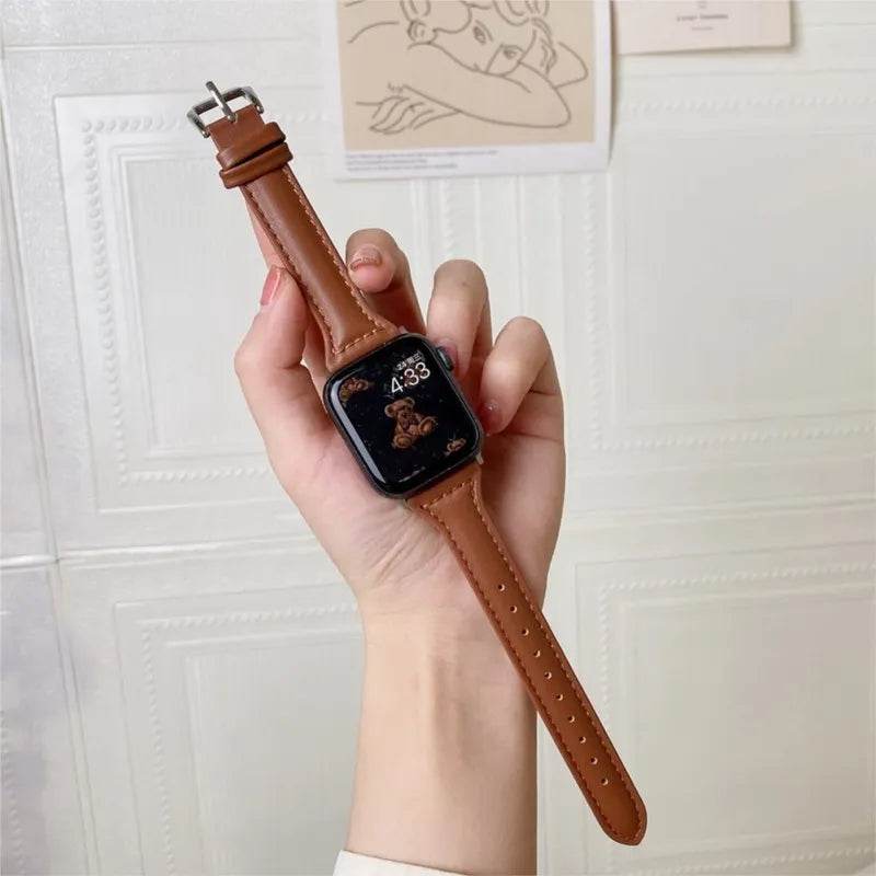 Slim Leather Strap for Apple Watch Vox Megastore