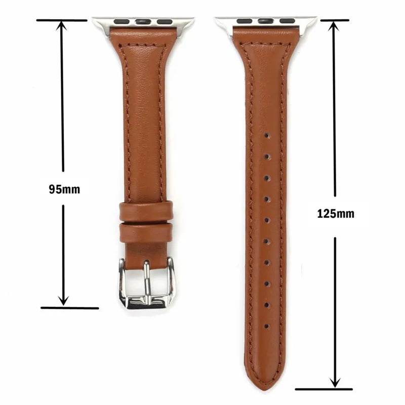 Slim Leather Strap for Apple Watch Vox Megastore