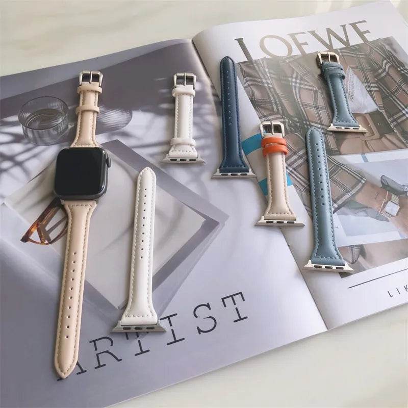 Slim Leather Strap for Apple Watch Vox Megastore