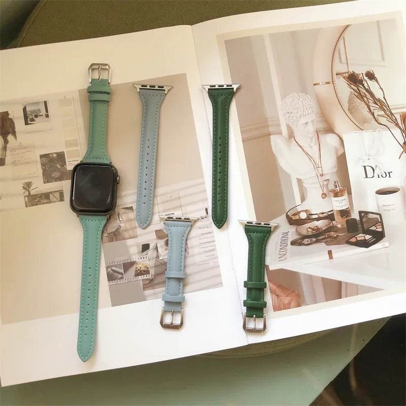Slim Leather Strap for Apple Watch Vox Megastore