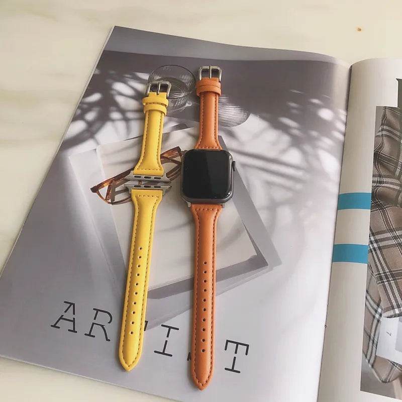 Slim Leather Strap for Apple Watch Vox Megastore