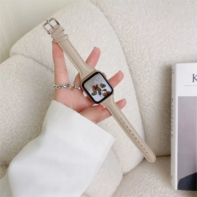 Slim Leather Strap for Apple Watch Vox Megastore