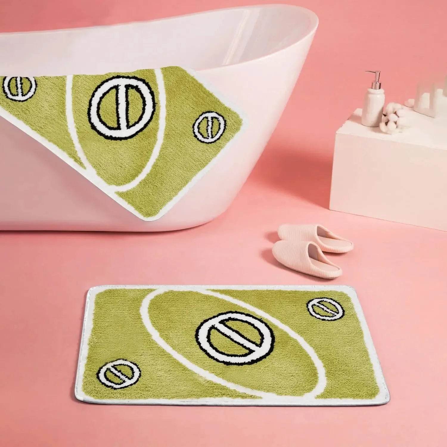 UNOH Card Design Faux Wool Rug - Ultra-Thin, Waterproof, Non-Slip Carpet - Vox Megastore  