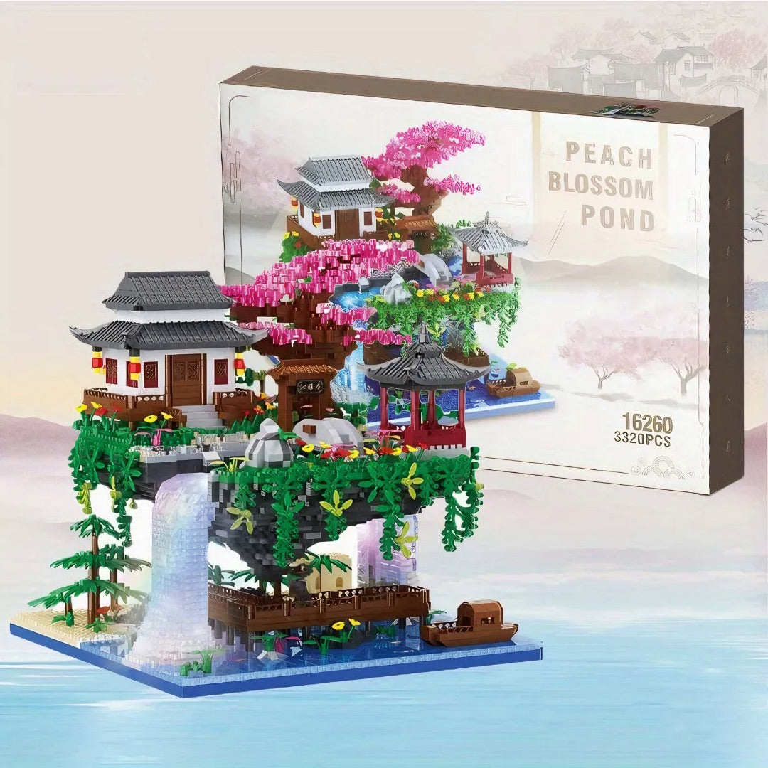 Waterfall Palace With Light Building Block Set (3320PCS) Vox Megastore