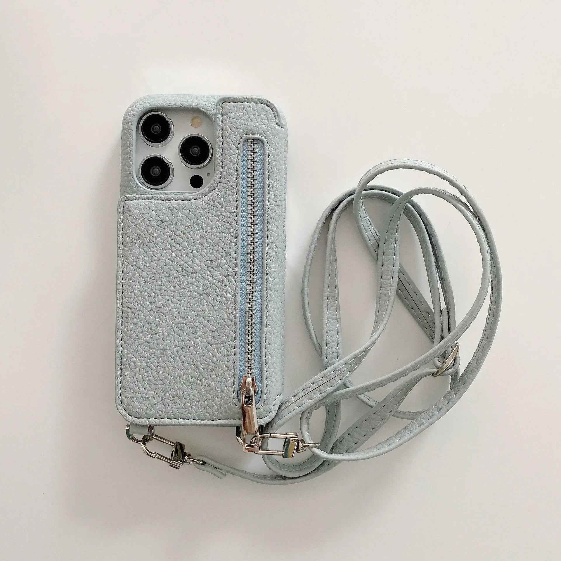 Zipper Wallet Mirror Lanyard iPhone Case Vox Megastore
