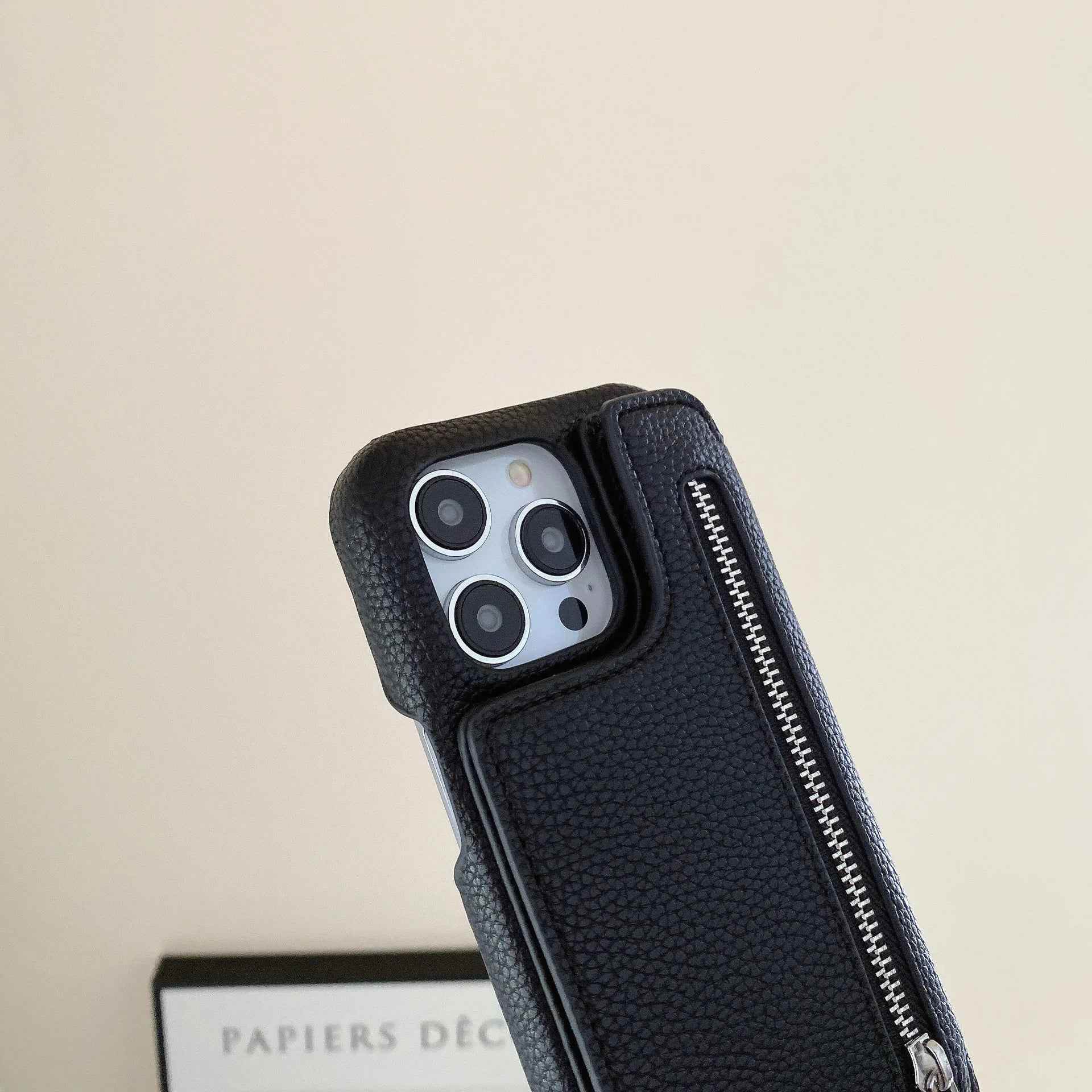 Zipper Wallet Mirror Lanyard iPhone Case Vox Megastore