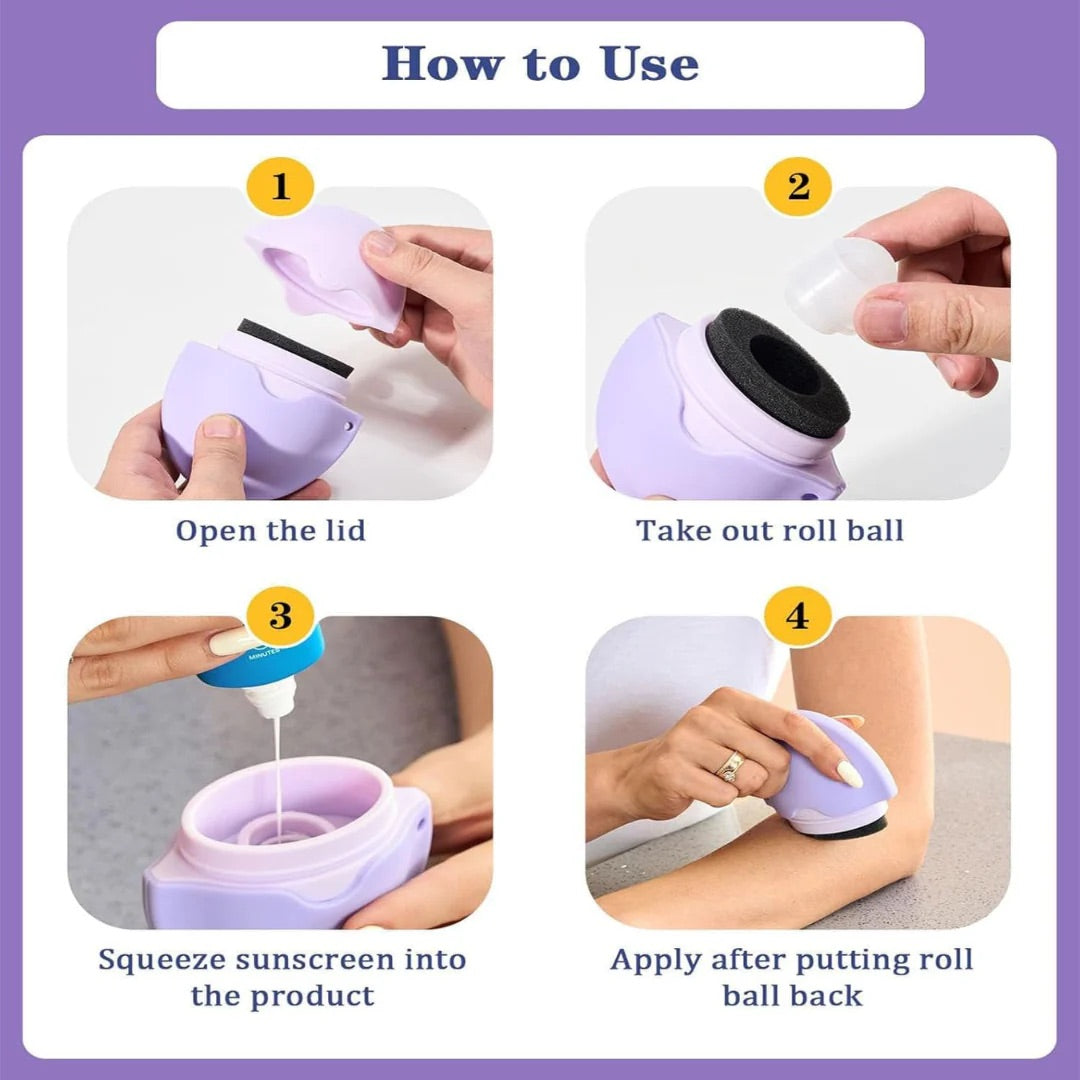 Refillable Silicone Suncream Applicator