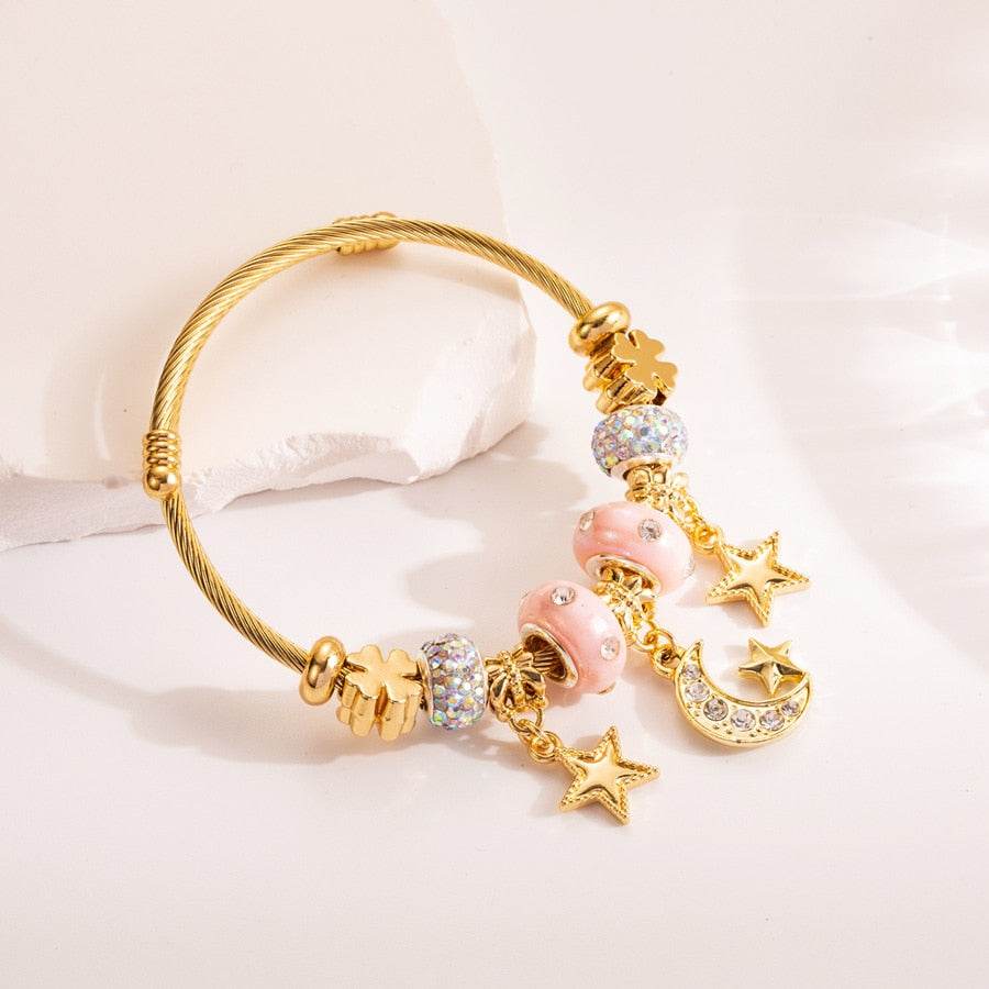 Charms Bracelet - Moon & Star Vox Megastore