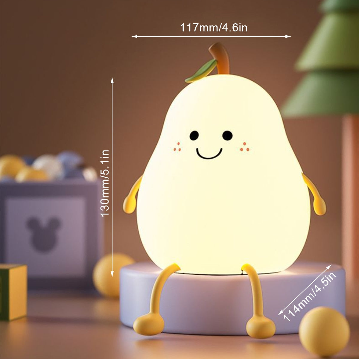 LED Pear Fruit Night Light - Vox Megastore