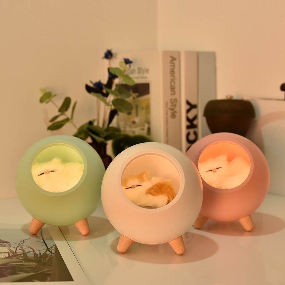 Sleeping Kitten Night Lamp - Vox Megastore