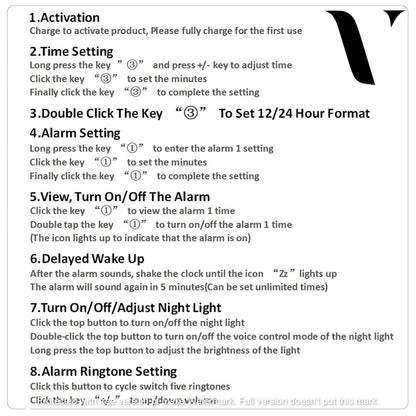 VOX Expression Alarm Clock & Night Lamp - Vox Megastore