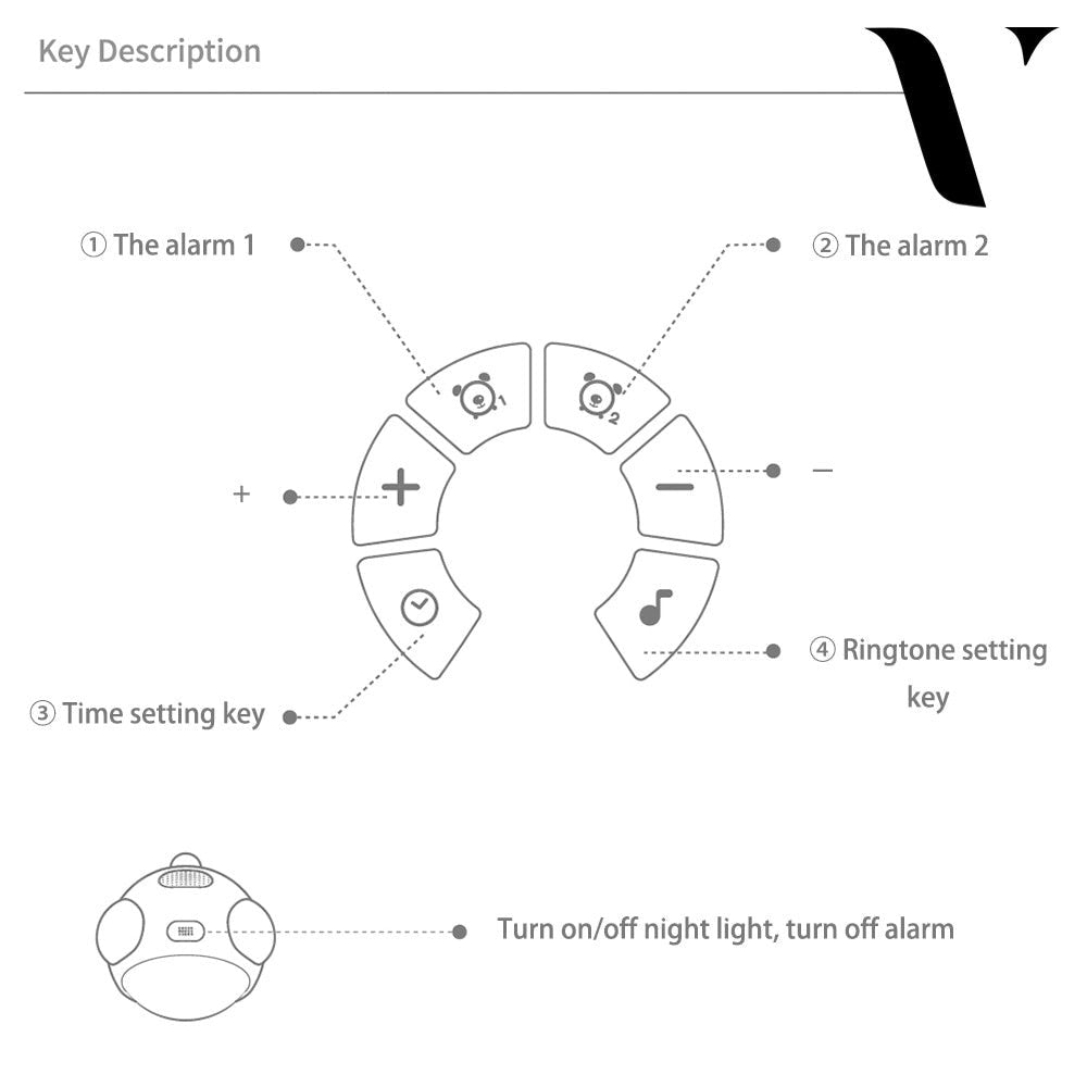 VOX Expression Alarm Clock & Night Lamp - Vox Megastore