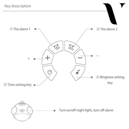 VOX Expression Alarm Clock & Night Lamp - Vox Megastore